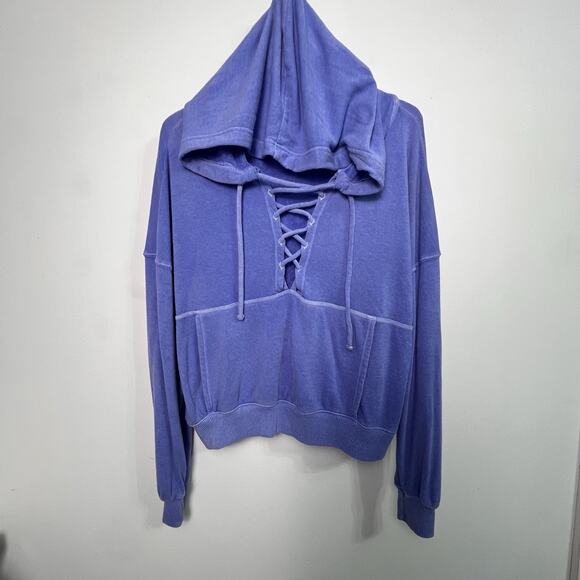 Free People FP Movement Believer Lace Up Hoodie Women's Medium - Picture 1 of 7